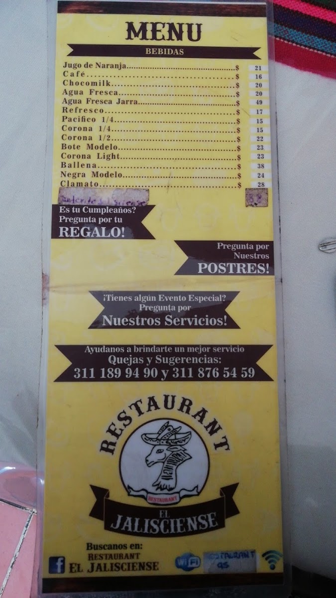 El Jalisciense Bar Menu - Image 6